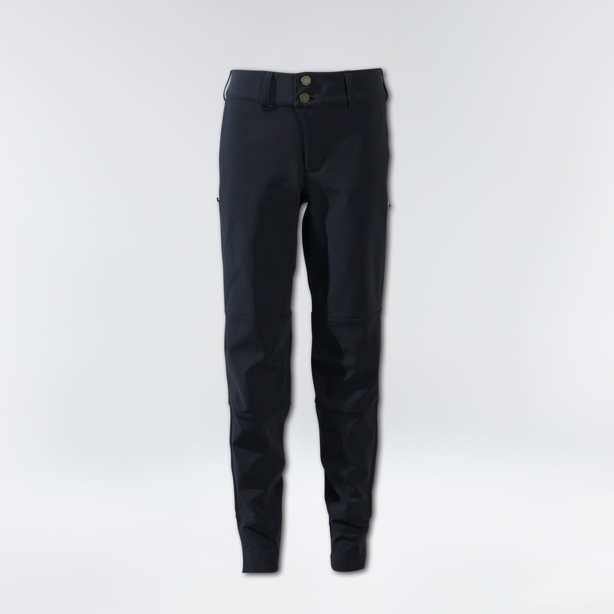Freyah Bike Pant in black, designed for winter activities with 4-way stretch and breathable fabric.