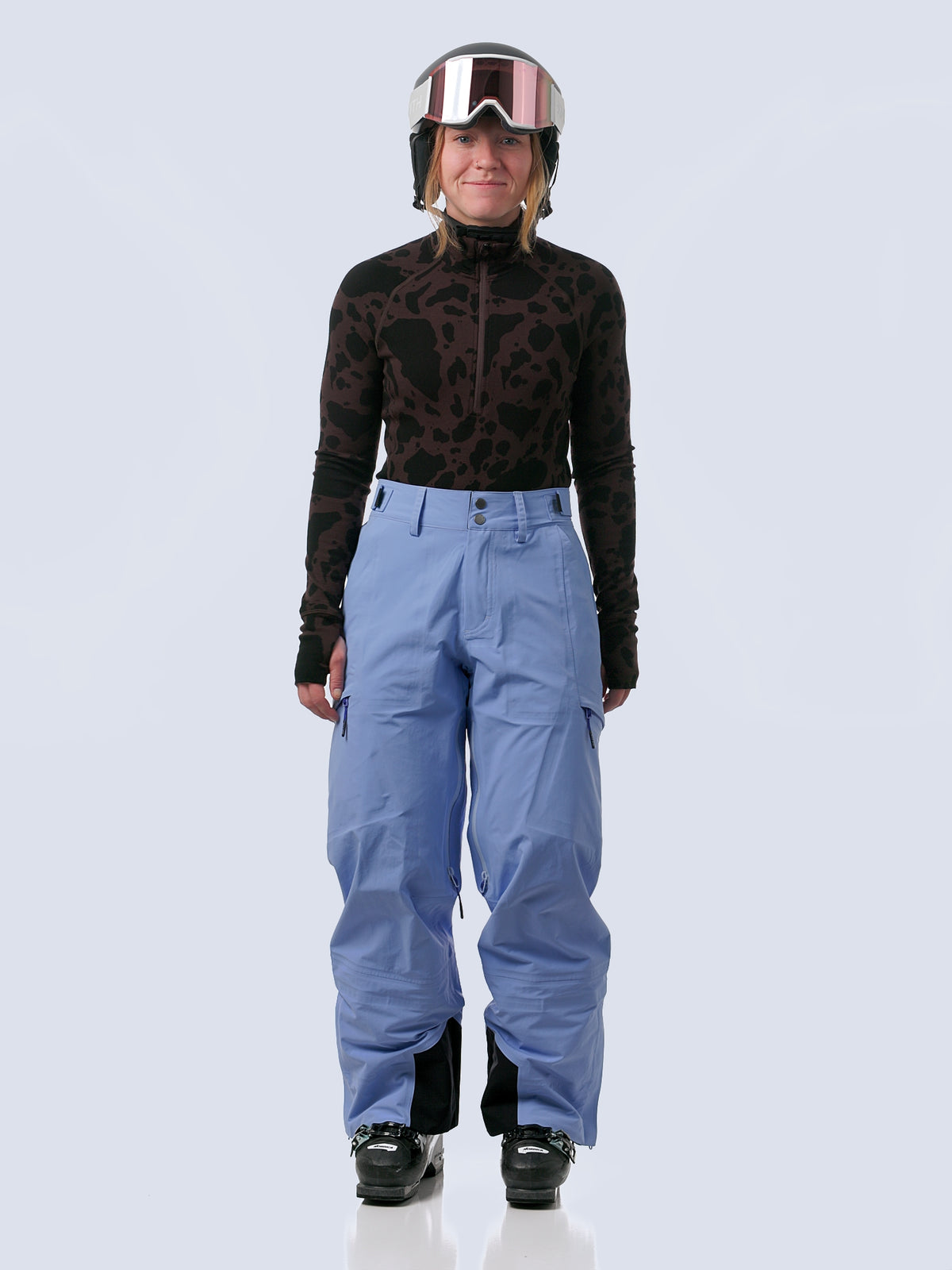 Video of model walking into frame and showing the fit of the butterfield pants