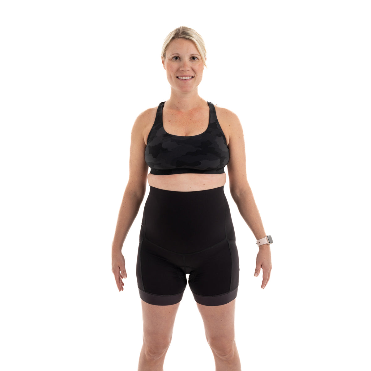 [Black] Black BOB Maternity Chammy Front View