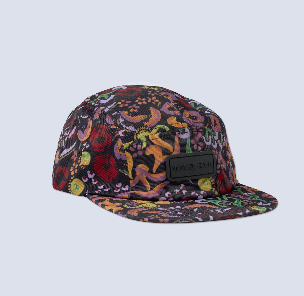 [Understory] Black baseball hat with colorful deep sea inspired print
