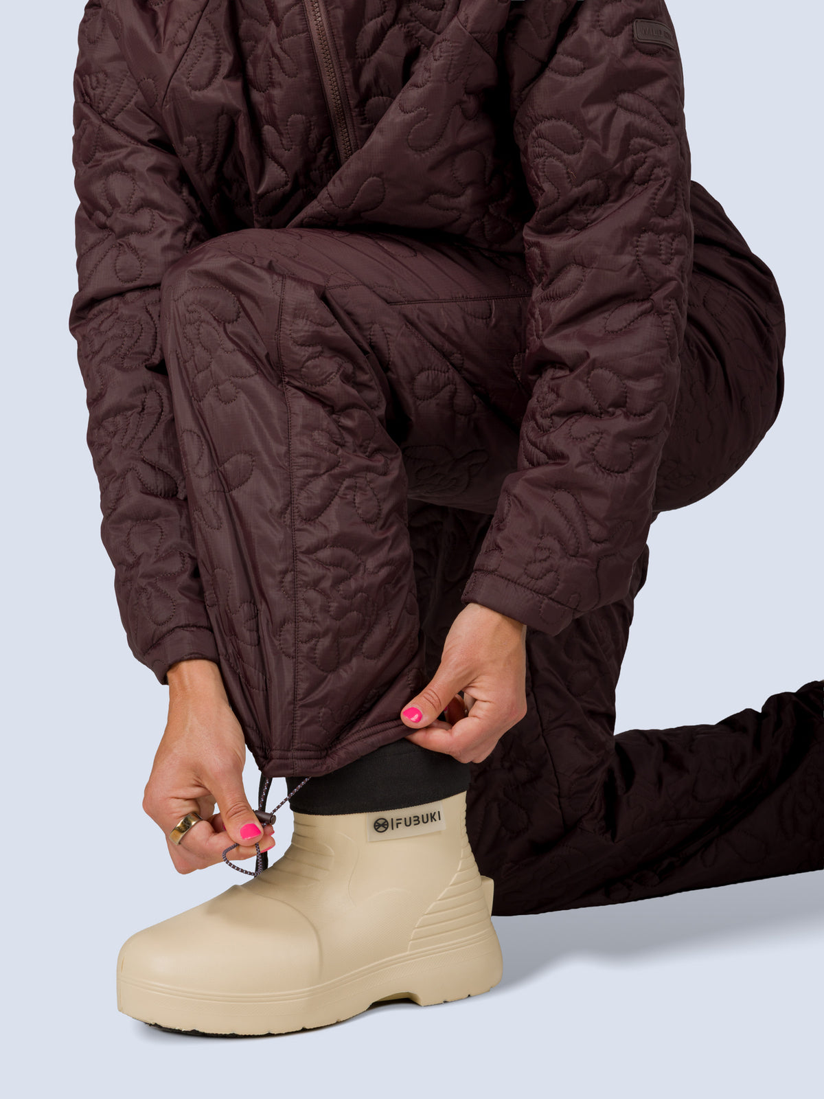 [Espresso Reef] Payette Pant espresso reef hem adjust detail