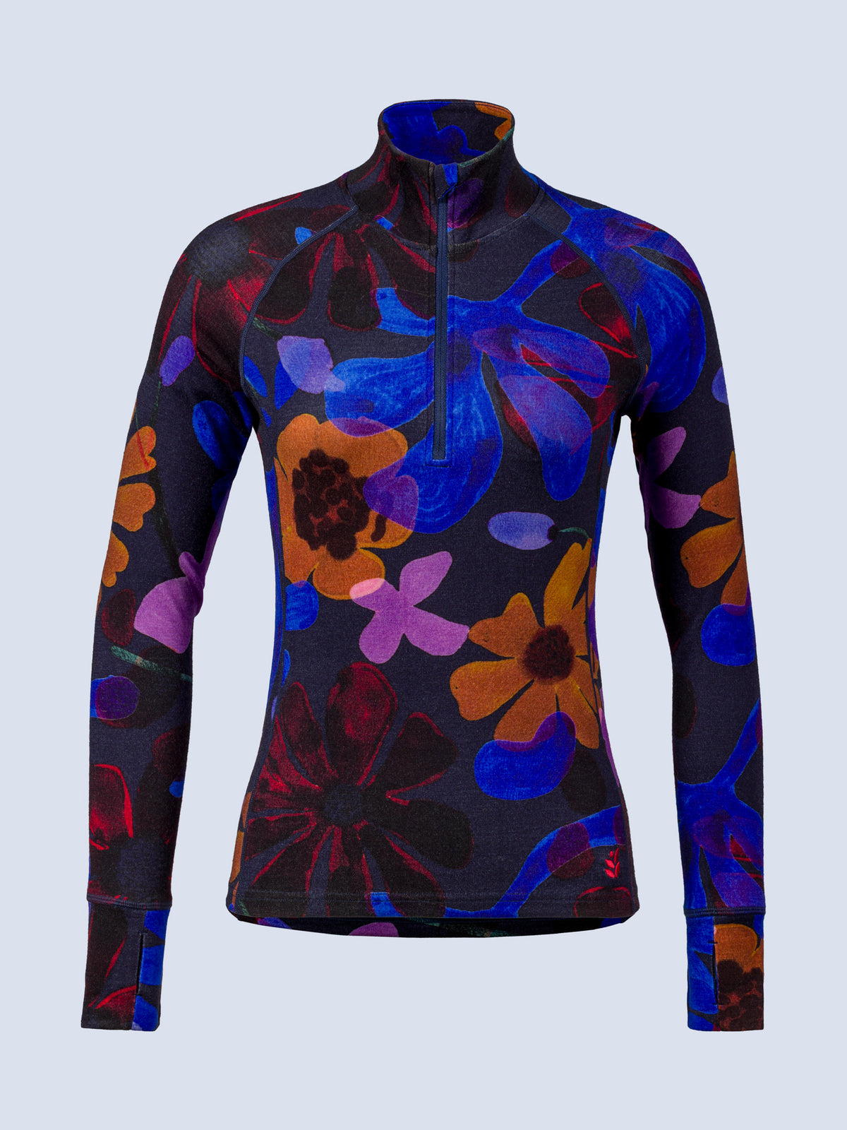 [Nightflora] Bassett Half Zip – flat lay, front