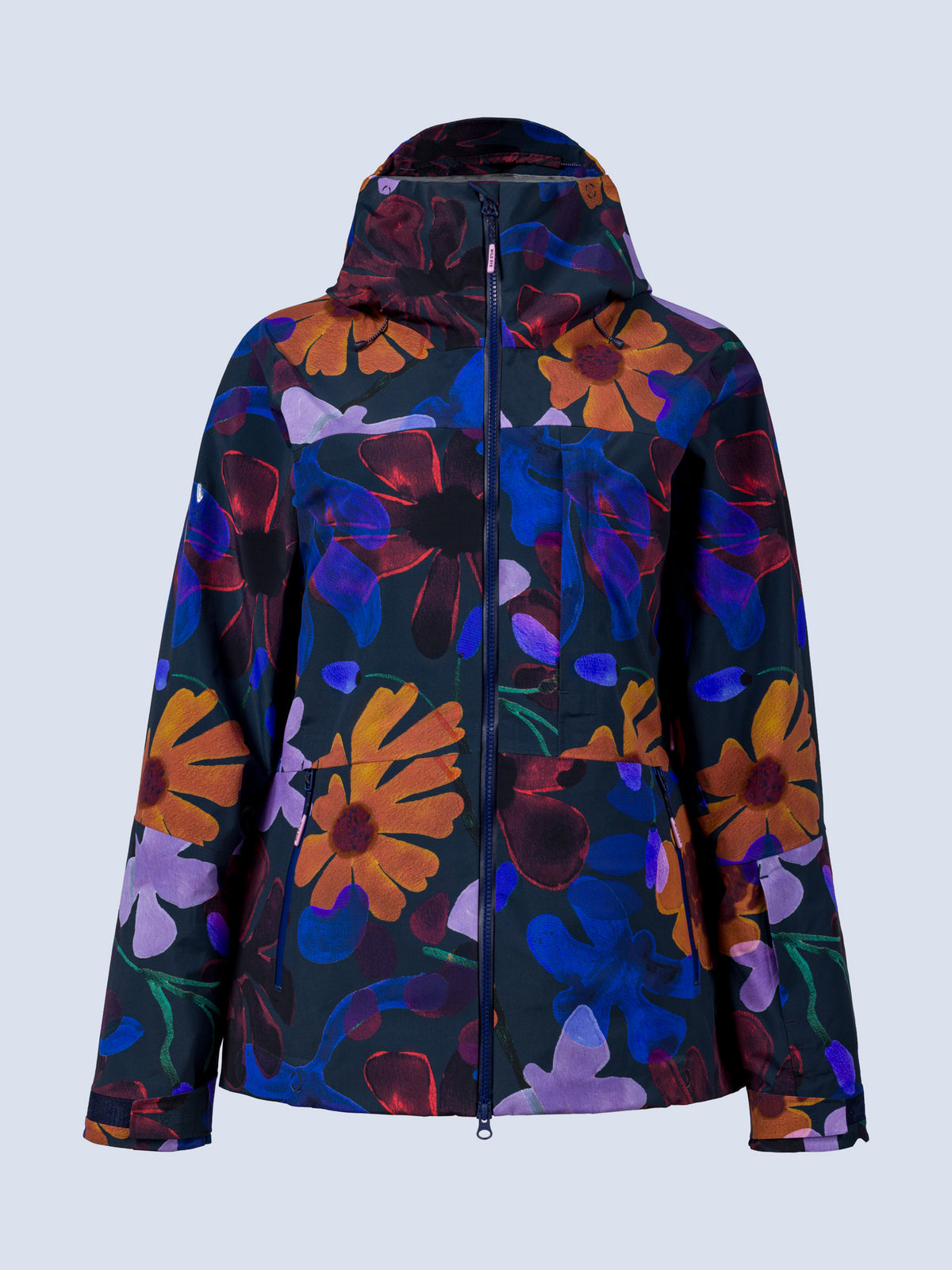 [Nightflora] Butterfield 3L Jacket in nightflora floral print, flatlay