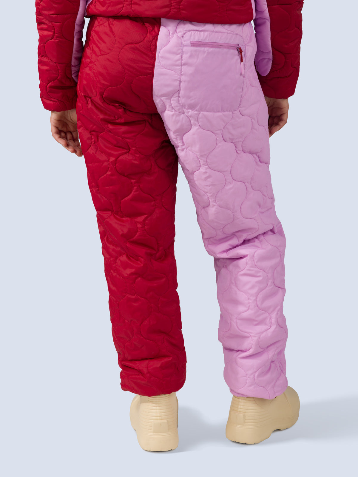 [Ruby Blocked] [Ruby Blocked] Payette Pant in ruby blocked back crop view
