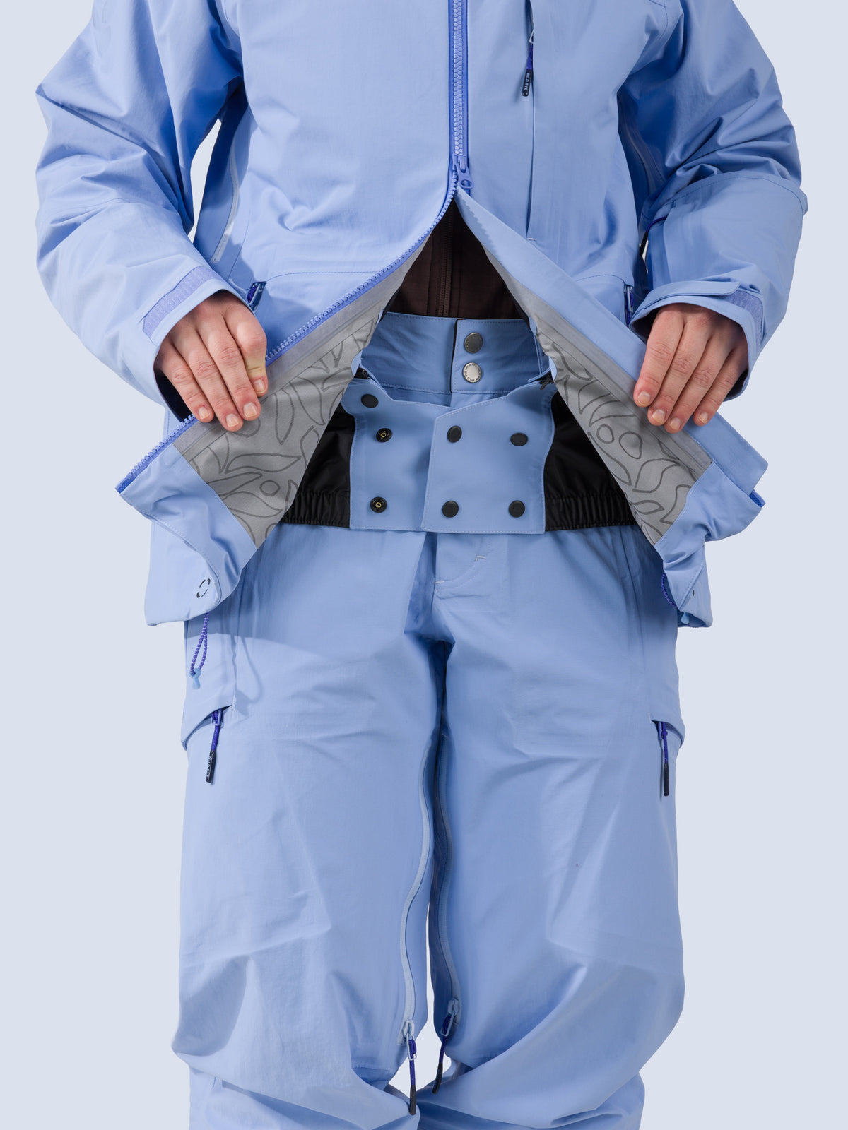 [Breeze] Butterfield 3L Jacket in breeze blue, interior detail