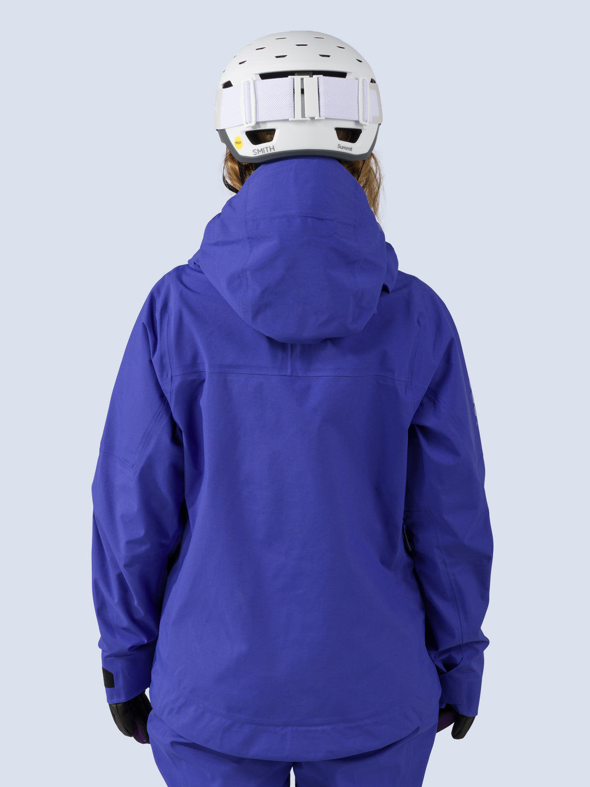 [Lapis] Heyburn 3L Jacket in lapis blue, on model back crop view