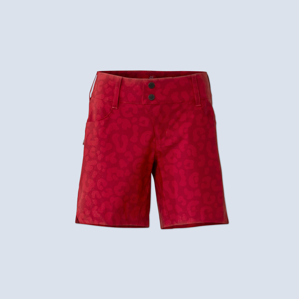 [Garnet Meow] Freda 7" Bike Short in Garnet Meow, flatlay
