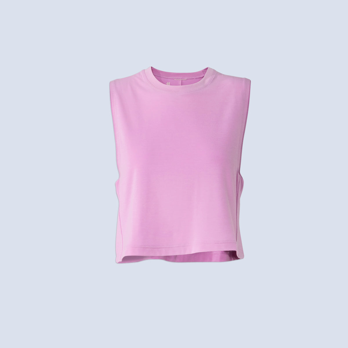 [Alpenglow] Keller Crop Tank Alpenglow Pink flatlay