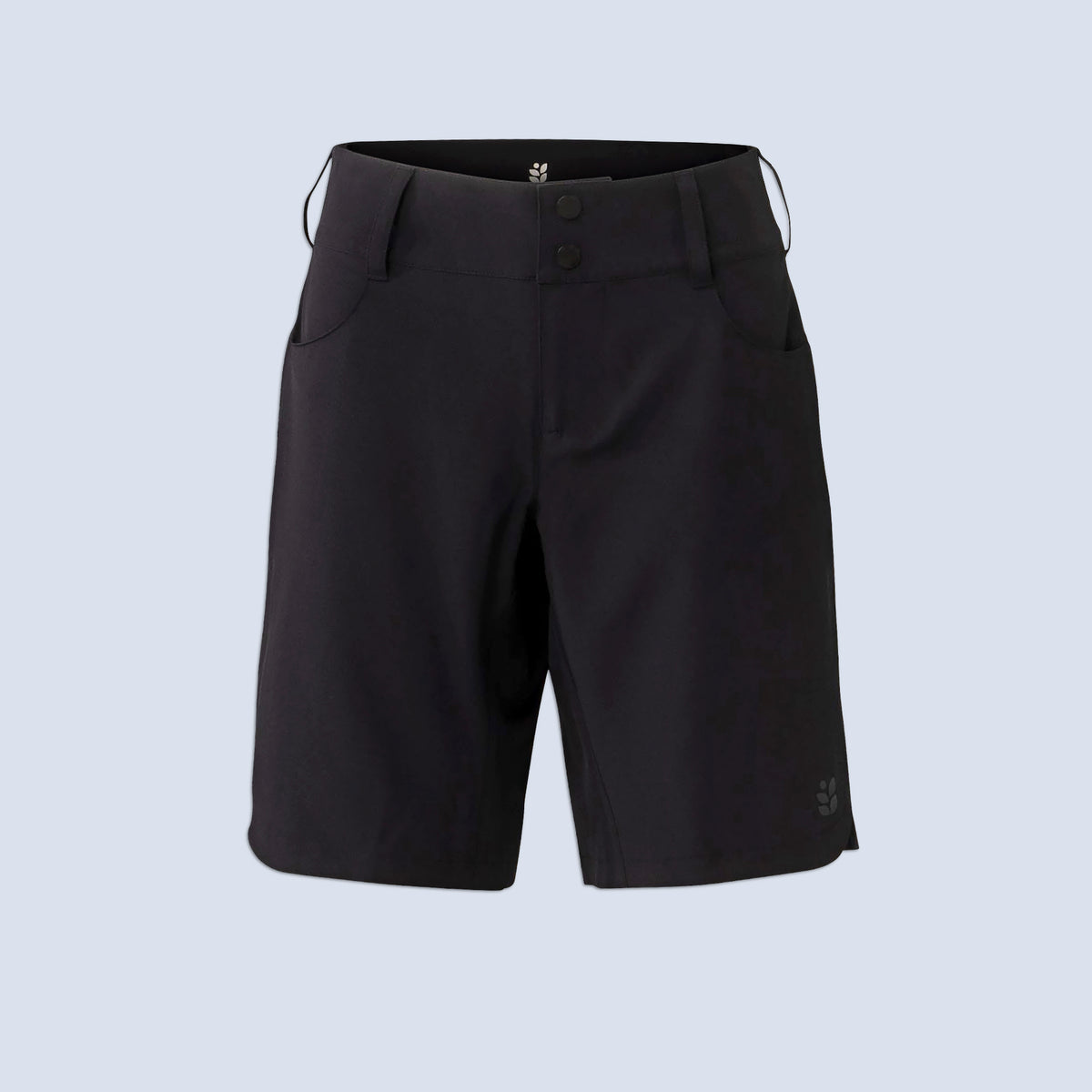 [Black] Riley 10" bike short, black flatlay