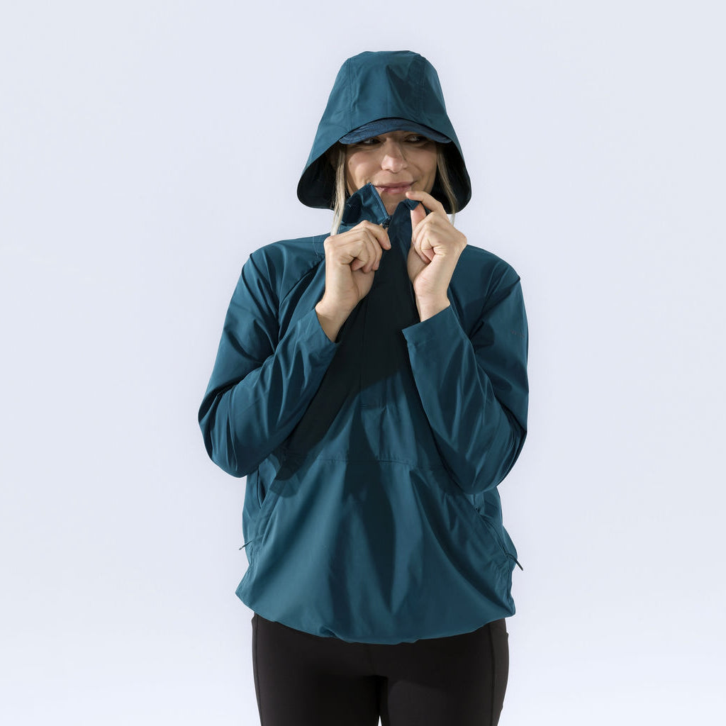 [Shaded Spruce] Alden anorak shaded spruce with hood up