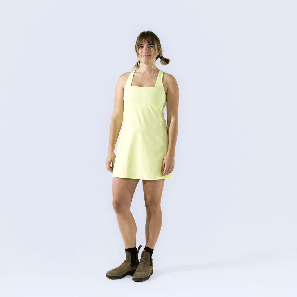 [Iced Matcha] Parker Action Dress iced matcha front full body