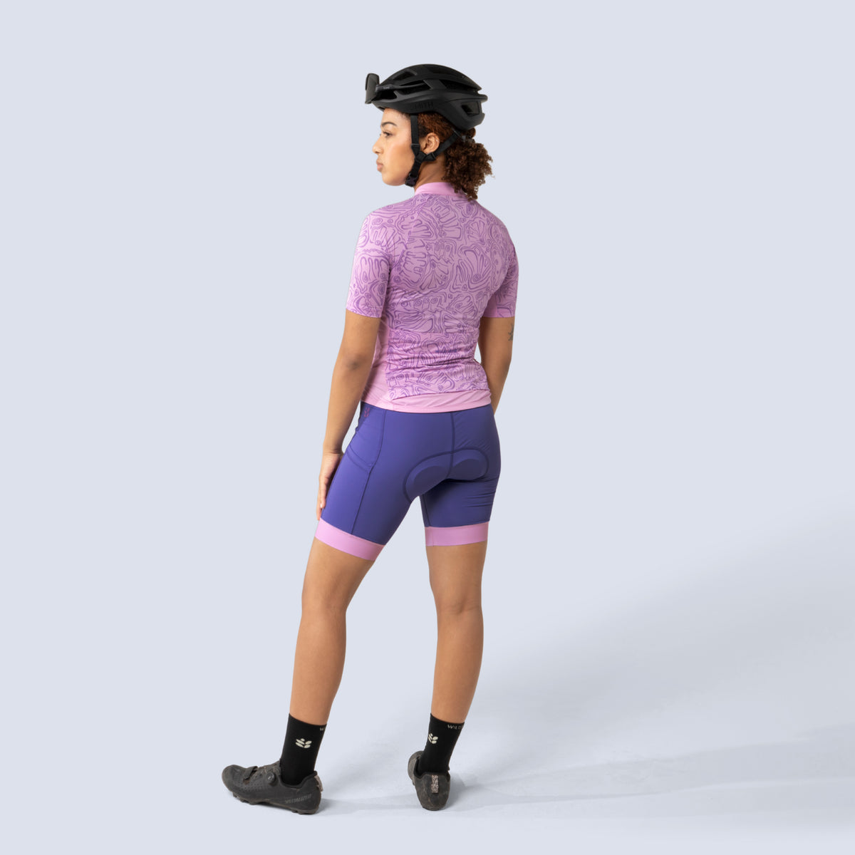 [Alpenglow Wings] Gem Jersey pink back full body view 