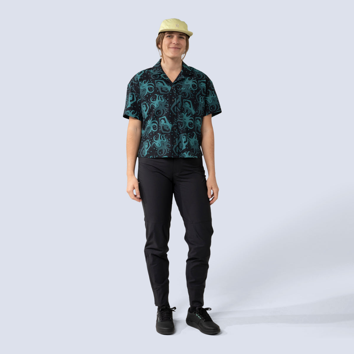 [Dark Reflections] Lil Party shirt Dark Reflections on model front full body view
