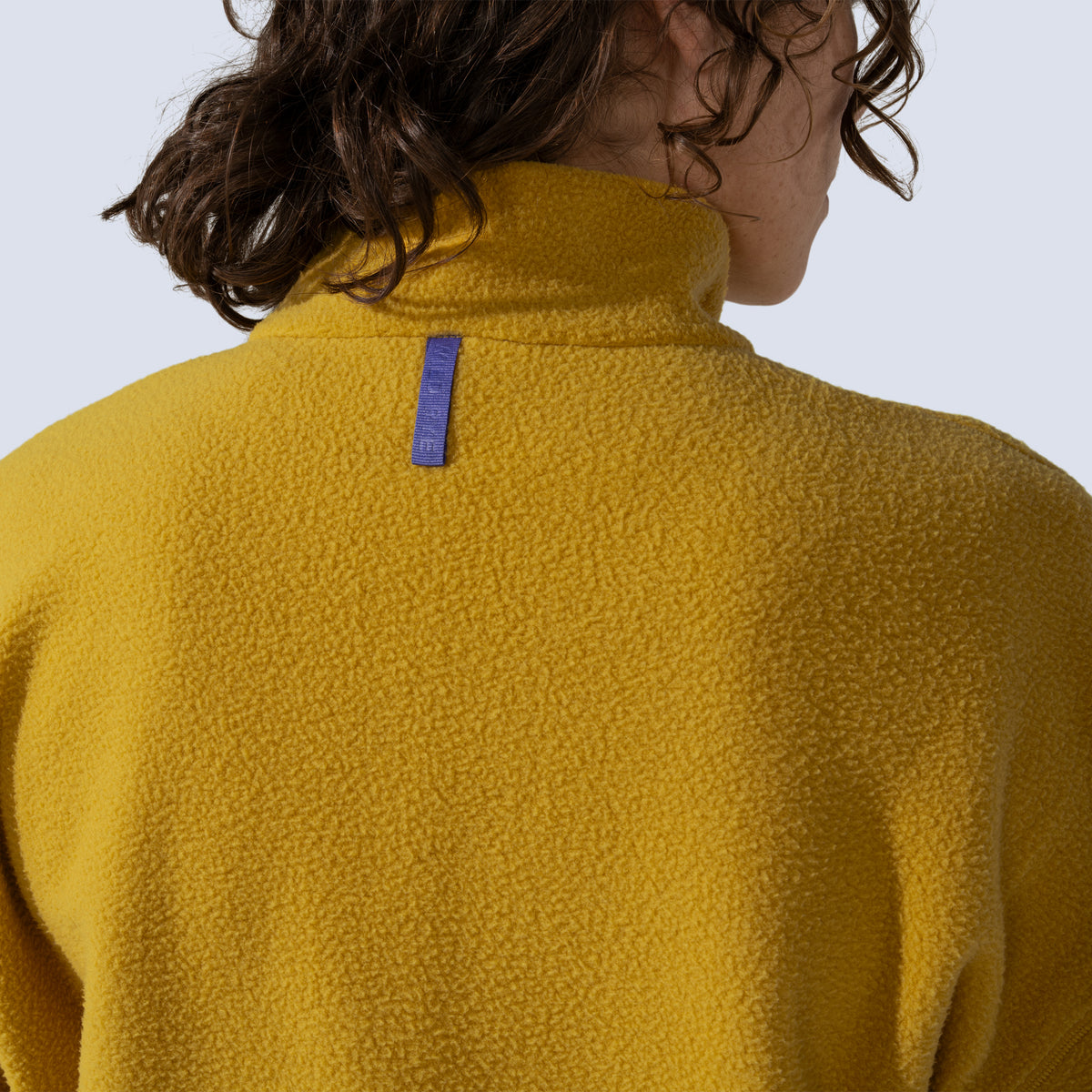 [Saffron] Danner 3/4 Zip Saffron yellow collar "Wild Rye" tag detail